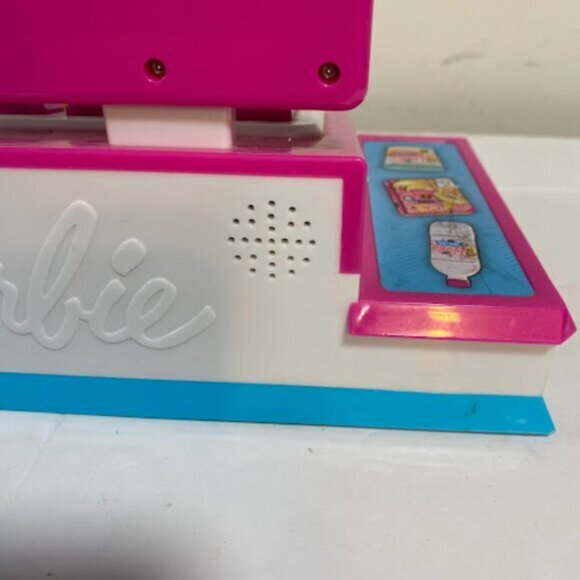 Barbie Pink Blue Play Money Counter Scanner Sound Electronic Toy Cash Register - Picture 8 of 10
